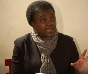 Il Ministro dell'Integrazione, Cecile Kyenge