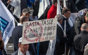 Manifestazione contro la pressione fiscale