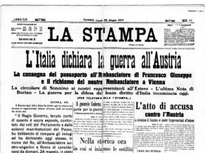 24 maggio 1915: l'Italia entra in Guerra